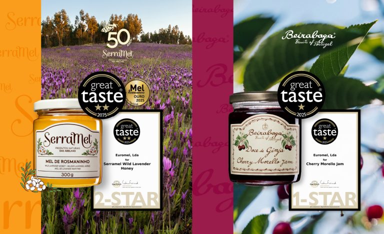 Mel de Rosmaninho da Euromel conquista 2 estrelas no Great Taste Awards 2025
